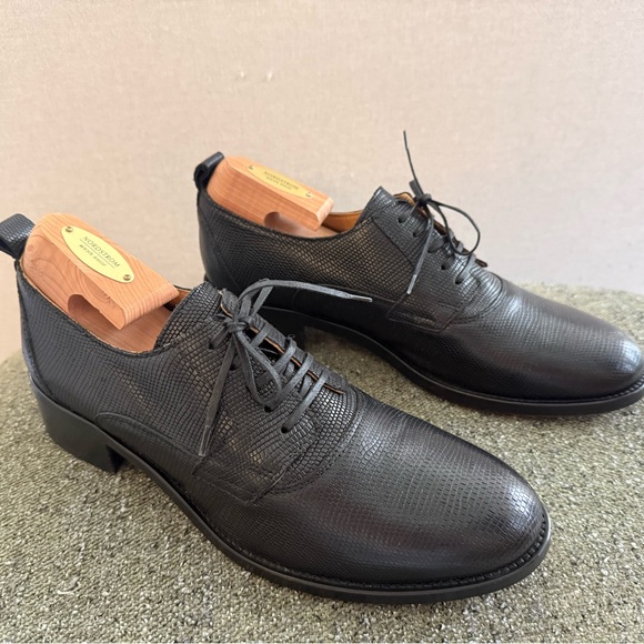 Buttero Black Leather Men’s Dress Shoe Size 40 - Picture 9 of 16